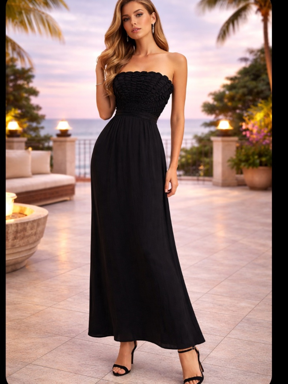 New rag & bone Catalina Ruched Maxi Dress size 10
